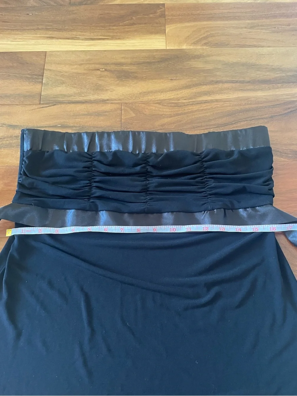 digit@l Clothing Black Strapless Satin-Trim Top - Picture 5 of 5